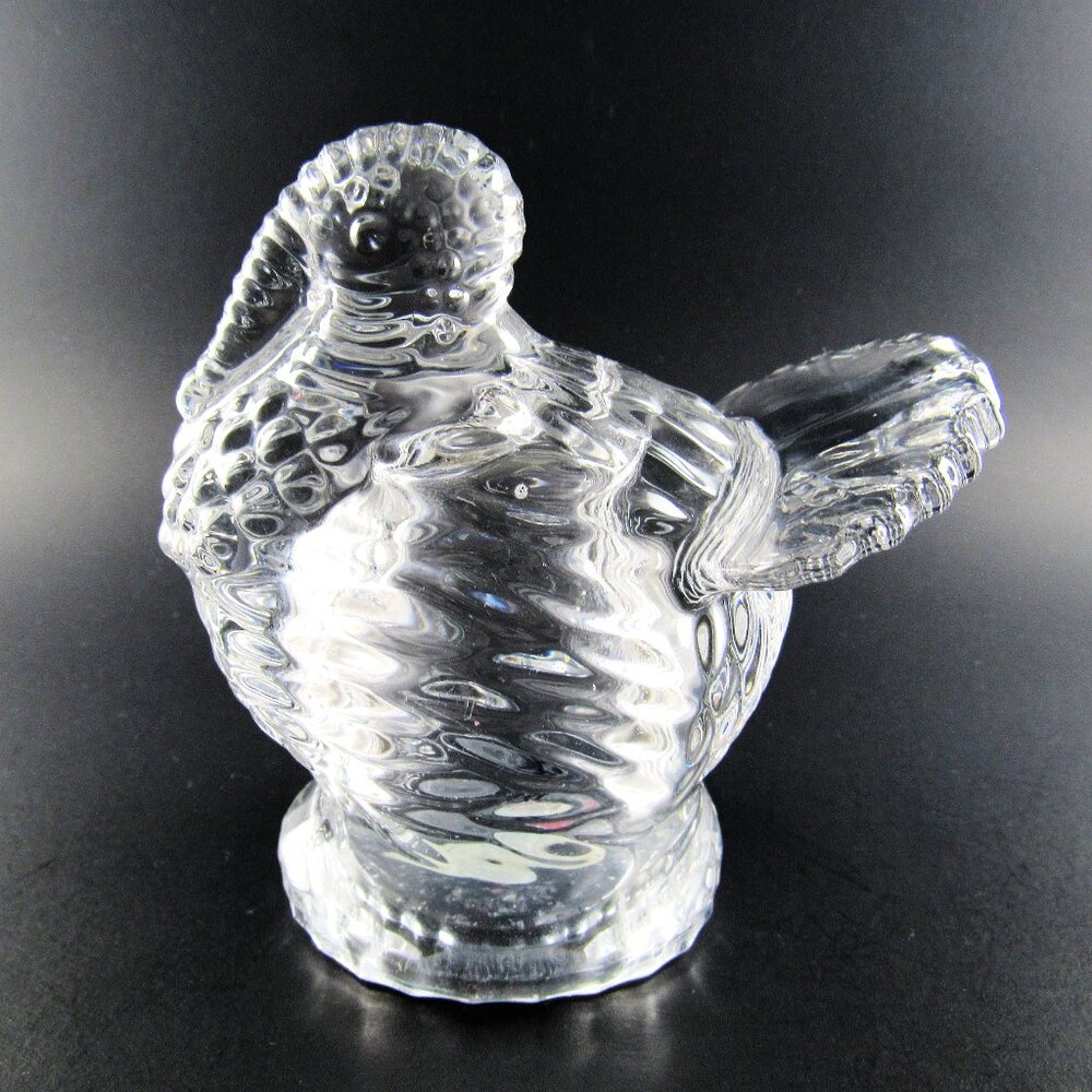 VINTAGE SHANNON  24% LEAD CRYSTAL TURKEY SALT SHAKER MADE IN CZECH REPUBLIC